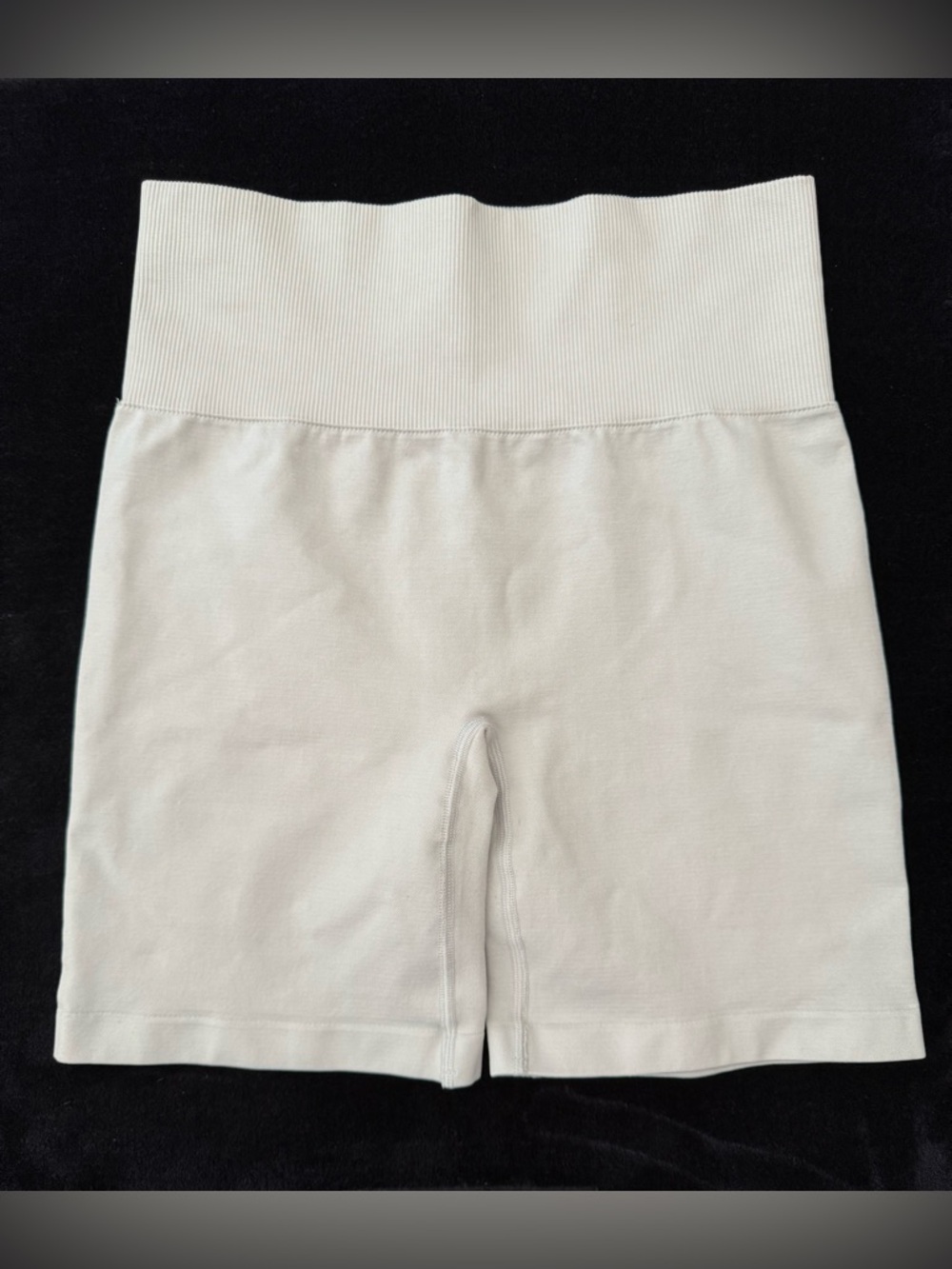 TNA White/Cream Biker Shorts